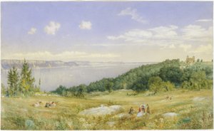 Palisades, 1870 civarı (suluboya)
