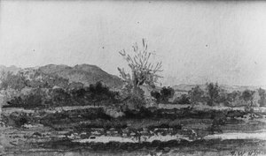 Three Views, No. 3: Mount Carmel, New Haven, Connecticut, . by John William Hill