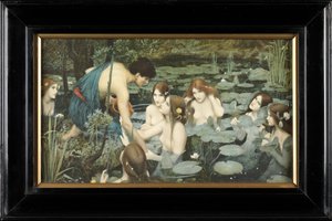 Hylas ve Periler (renkli baskı) by John William Waterhouse