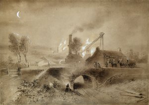 Pithead ve Demiryolu by John Wilson (after) Carmichael