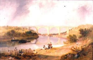Aşınma Nehri üzerindeki Victoria Köprüsü by John Wilson Carmichael