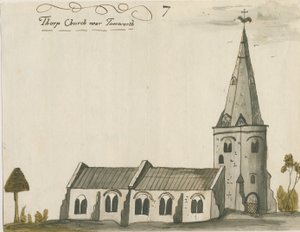 Thorpe Konstantin Kilisesi: suluboya resim, ndc 1784]