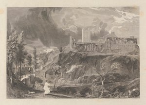 Richmond Kalesi ve Kasabası by John Wykeham Archer