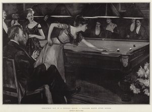 Bir Kır Evinde Noel Günü, Akşam Yemeğinden Sonra Bilardo Maçı