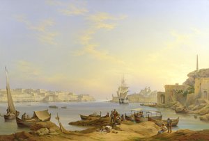 Büyük Liman, Valetta, Malta, 1850