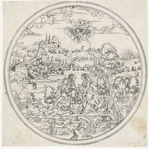 Diana ve Endymion Kaselerin Dipleri: İncil ve Mitolojik Betimlemelerle Manzaralar (dizi başlığı) by Jonas Silber