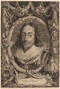 Charles I, İngiltere Kralı by Jonas Suyderhoff after Sir Anthony van Dyck