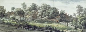 Harbledown, Canterbury yakınlarında, 1757 (kağıt üzerinde grafit üzerine kalem ve gri mürekkepli tuvalet)