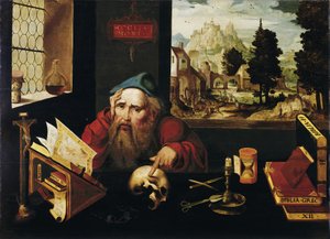 Hücresindeki Aziz Jerome, 1520