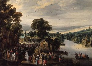 köy şenliği by Joos or Josse de The Younger Momper