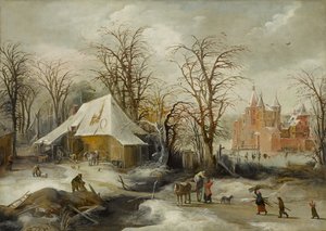 Kış Manzarası, yaklaşık 1625-1630 (tuval üzerine yağlı boya)