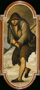 Karda çocuk (tuval üzerine resim)