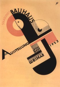 Weimar'daki Bauhaus sergi reklamı