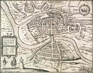Georg Braun (1541-1622) ve Frans Hogenberg (1535-90) 1581 (gravür) tarafından 