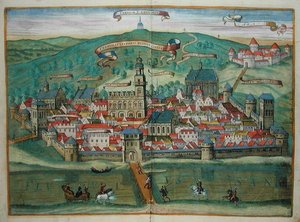 Premislia, Georg Braun (1541-1622) ve Frans Hogenburg (1535-90) tarafından 
