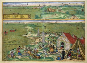 Cadiz Haritası, Georg Braun (1541-1622) ve Frans Hogenberg (1535-90), 