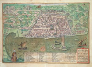 Toledo Haritası, Georg Braun (1541-1622) ve Frans Hogenberg (1535-90), 1566 tarafından 