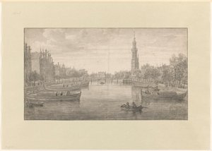 Oude Schans'a doğru içeriden bakış by Joris van der Haagen