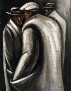 İşsizler, c.1928-30 (tuval üzerine yağlı boya) by José Clemente Orozco