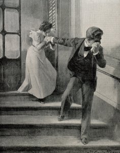 Hüzünlü veda. 1900 (çizim)