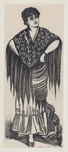 Bir çingene, ca. 1880-1910., ca. 1880-1910. by José Guadalupe Posada