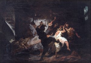 Cervantes tarafından Don Kişot sahnesi - M. de Cervantes tarafından Don Quijote de la Mancha