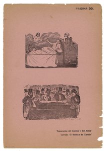 Beden ve Ruhun Ayrılması (gravür) by José Guadalupe Posada