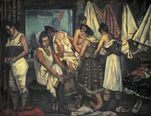 GUTIERREZ SOLANA, Jose (1886-1945). Koro Kızları. 1925 (tuval üzerine yağlı boya)