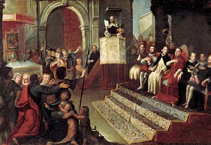 1412 Caspe Uzlaşması sırasında Saint Vincent Ferrer by Jose Ingles