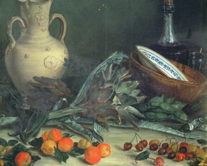131-0059642 Meyve ve Sebzeli Natürmort by Jose Lopez Enguidanos