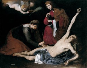 Kutsal Kadınlar Tarafından Eğilen Aziz Sebastian, c. 1621