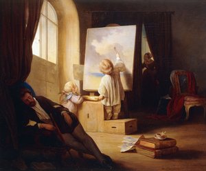 Uyuyan Ressam; Uyuyan ressam, 1841