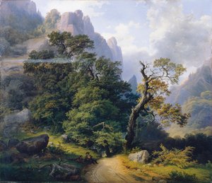 dağ manzarası by Josef Holzer