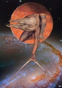 JJM-yeniden yarat: Blake-W_The Ancient of Days+JWST by Josef Johann Michel