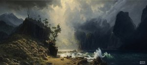 JJM, Bierstadt-A'yı yeniden yaratıyor: Pasifik Kıyısında Puget Sound