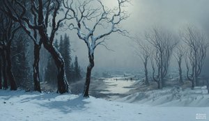 JJM, Bierstadt-A'yı yeniden yaratıyor: Yosemite'de Kış (Patenciler)