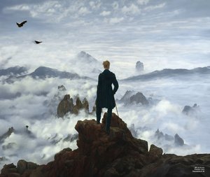 JJM, Friedrich-CD'yi yeniden yaratıyor: Sis Denizinin Üzerindeki Gezgin (Panorama)