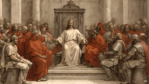Jesus_Pilate yargı koltuğunda_01 by Josef Johann Michel