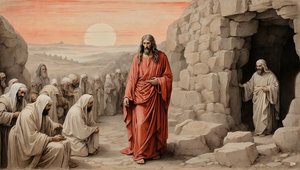 Jesus_Lazarus#39;u ölümden diriltiyor_01