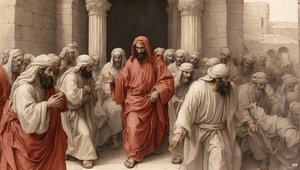 Jesus_tüccarları tapınaktan kovuyor_02 by Josef Johann Michel