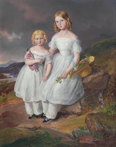 Franziska Kontes Kolowrat-Krakowsky 18351904 ve Seraphine Kontes..., 1841