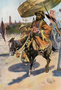 Robinson Crusoe: Bir Çinli Don Kişot (renkli taş) by Joseph (after) Finnemore