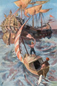 Robinson Crusoe: Bir Portekiz gemisi tarafından kurtarıldım (renkli taş)