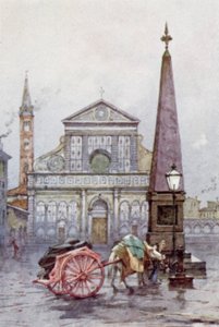 S Maria Novella Kilisesi, Floransa (renkli taş) by Joseph (after) Finnemore
