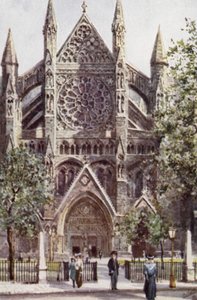 Westminster Abbey, Kuzey Transept (renkli taş) by Joseph (after) Finnemore