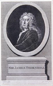 Sir James Thornhill (gravür) by Joseph (after) Highmore