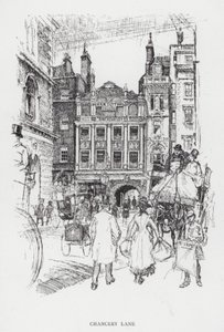 Chancery Lane (lito) by Joseph (after) Pennell
