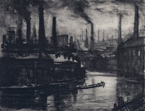 Doğu Londra (lito) by Joseph (after) Pennell