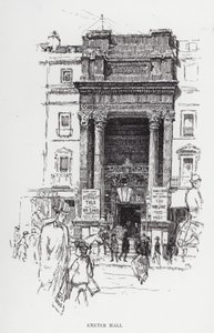 Exeter Salonu (lito) by Joseph (after) Pennell