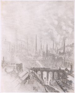 Mühimmat şehri, Bibbys Yıllık by Joseph (after) Pennell